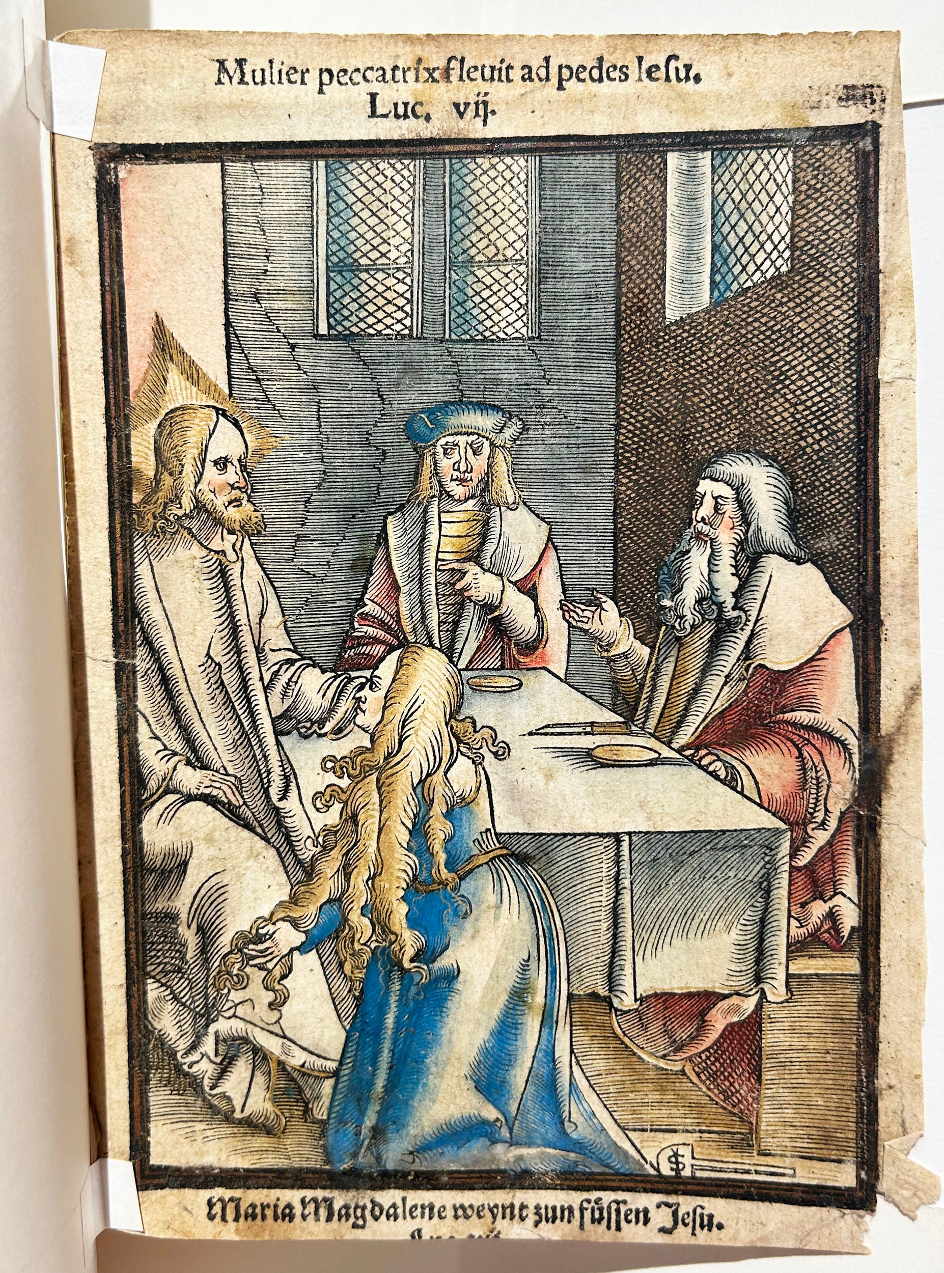 La circoncision & Marie-Madeleine lavant les pieds du Christ. 1537.