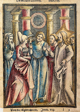 Charger l'image dans la galerie, La parabole du banquet des noces & Le Christ et la femme adultère.1537.