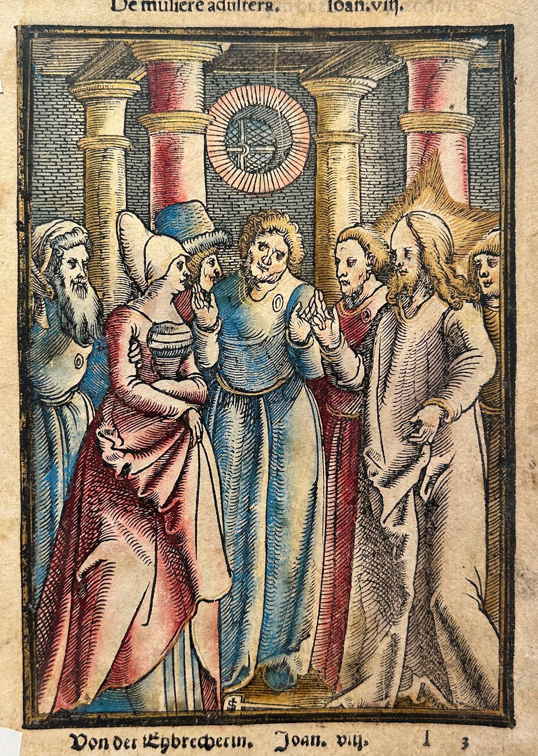 La parabole du banquet des noces & Le Christ et la femme adultère.1537.
