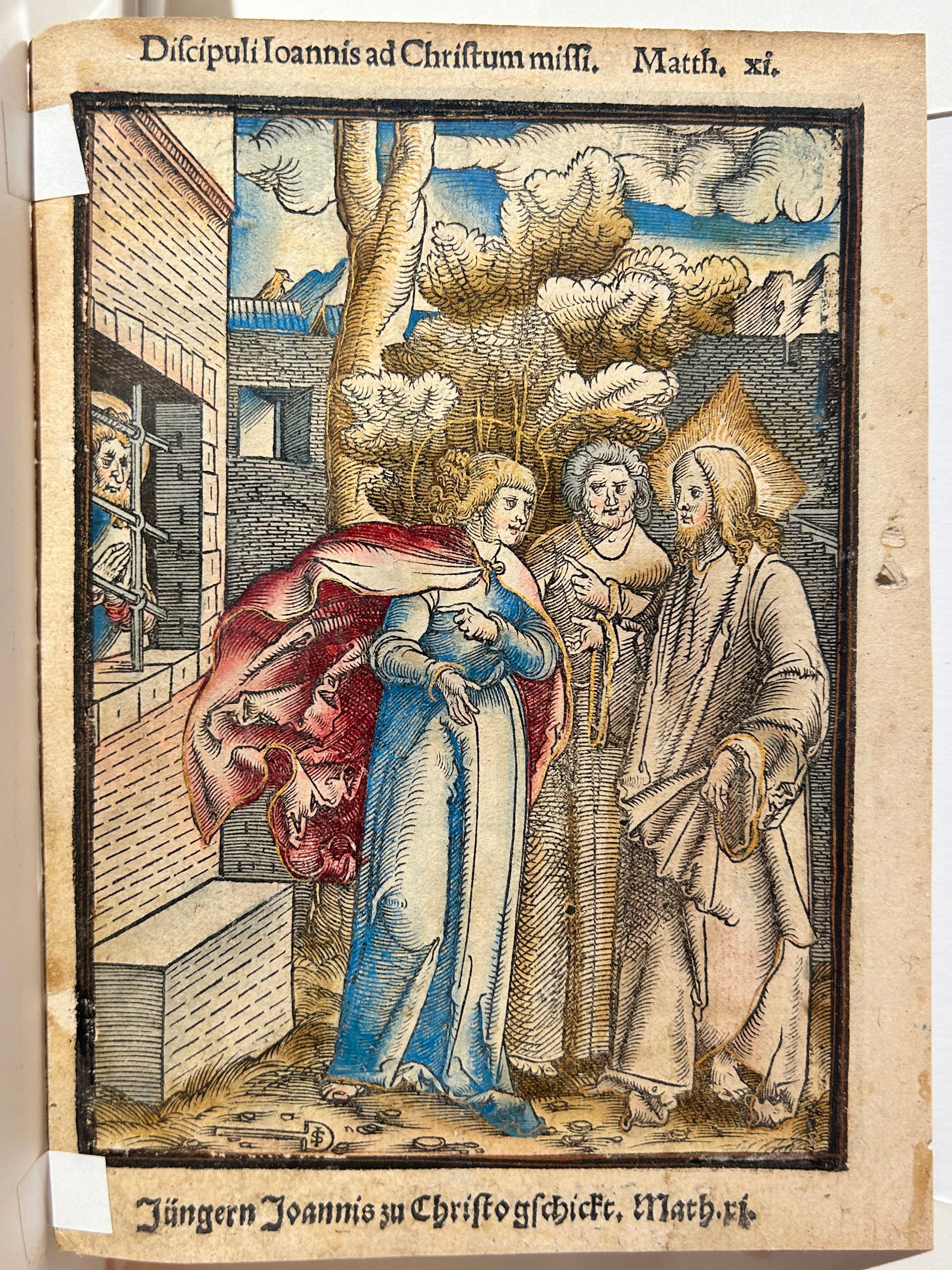 Le Christ décrivant le Jugement dernier à ses apôtres & Jean-Baptiste envoyant ses disciples au Christ. 1537.
