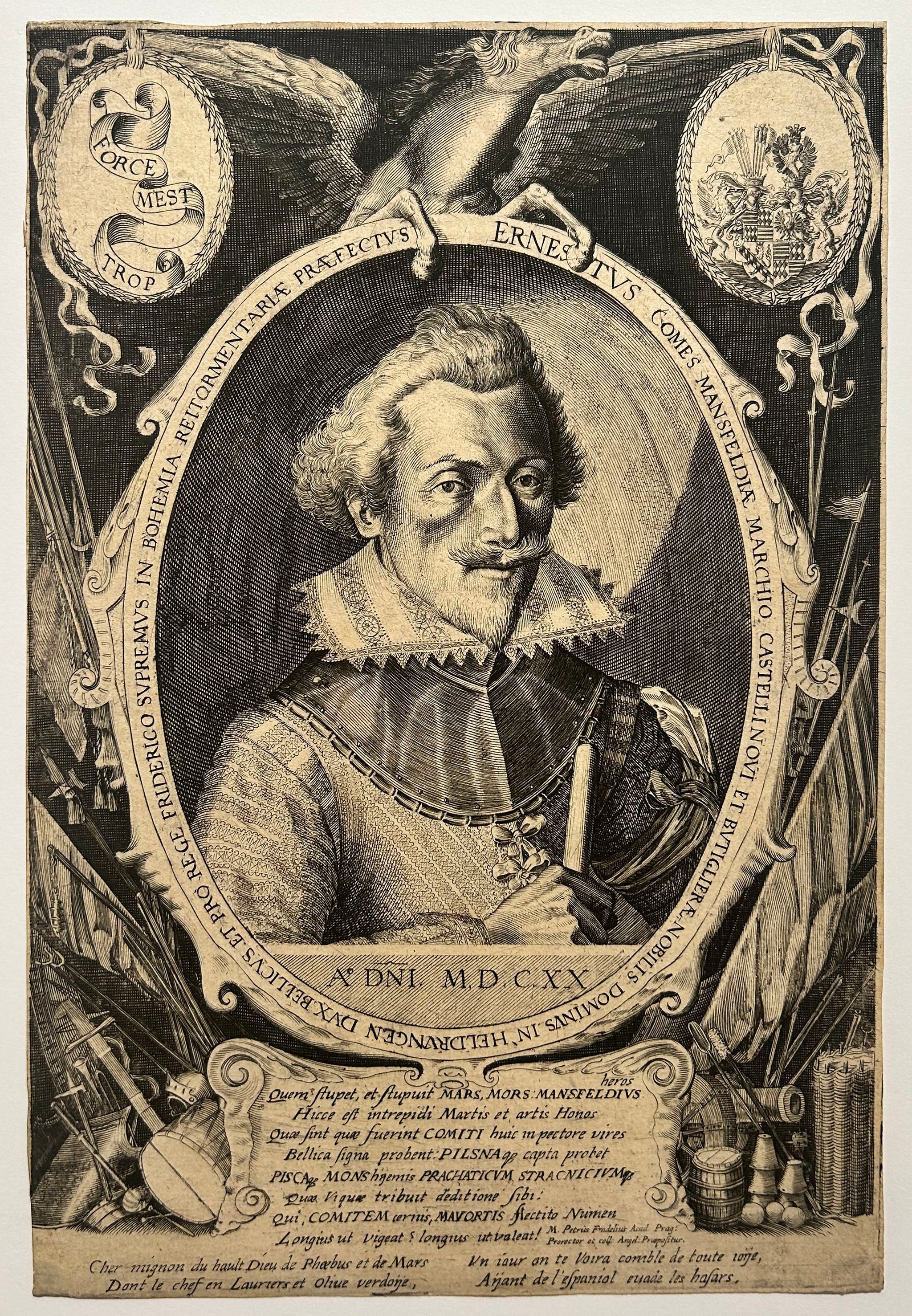 Portrait de Peter Ernst II von Mansfeld (Ernest, Comte de Mansfeld) (c.1580†1626), Marquis de Castelnovi. 1620.