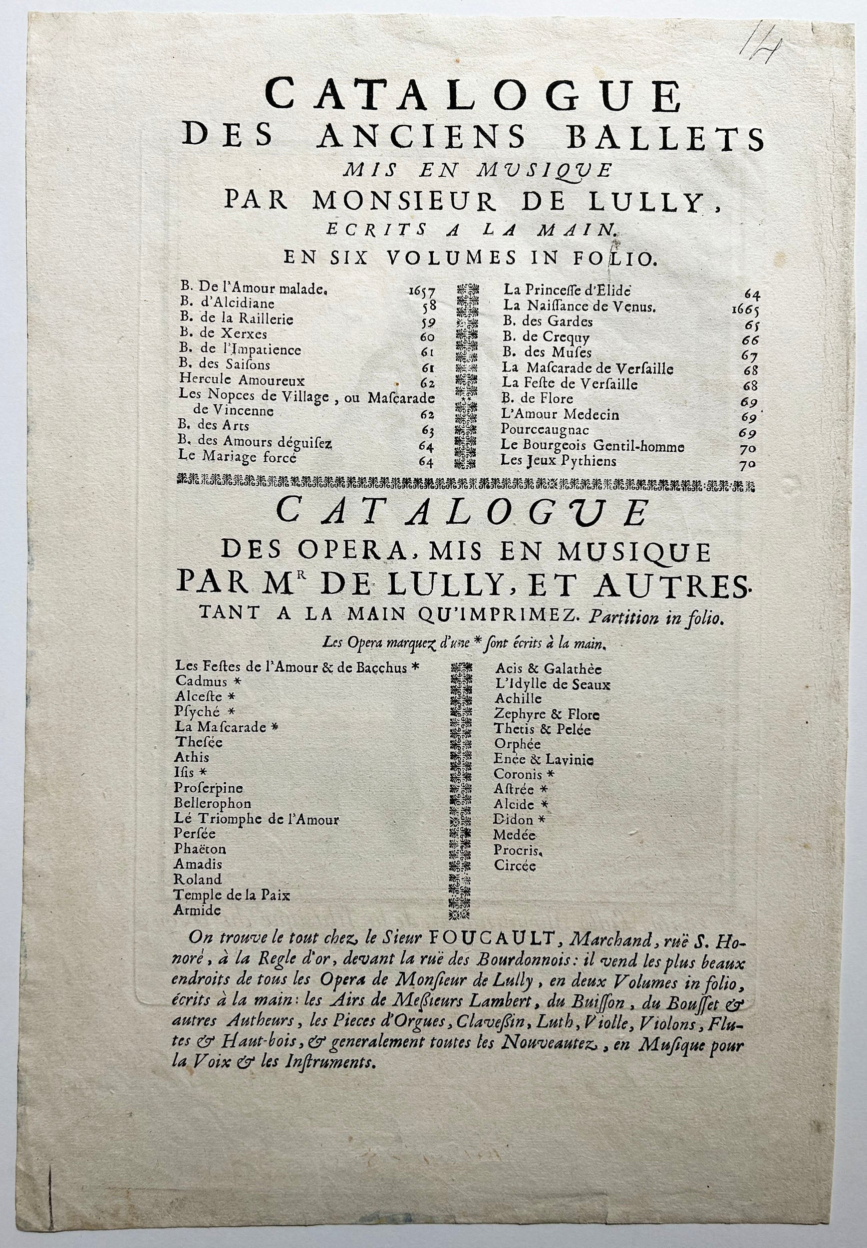 Jean Baptiste Lully (1632†1687) Surintendant de la Musique du Roi. c.1690-1700.