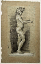 Charger l'image dans la galerie, Académie de jeune garçon, debout, de profil à droite, les deux mains tendues.