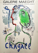 Charger l'image dans la galerie, L'Artiste-phénix. Affiche pour l'Exposition Chagall à la Galerie Maeght du 25 mai au 31 juillet. 1972.
