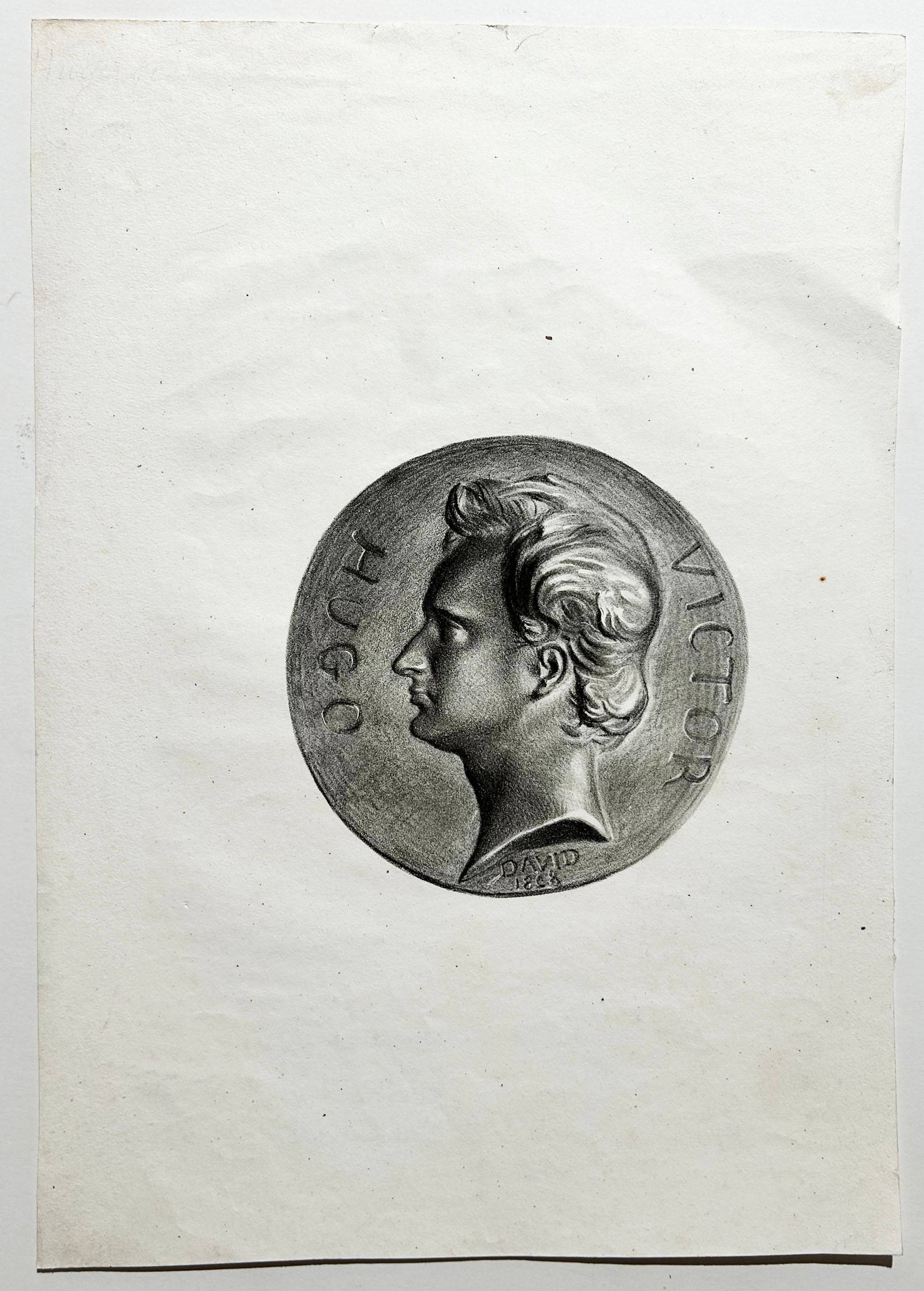 Portrait de jeunesse de Victor Hugo (1802–1885), poète et romancier français. c.1830.