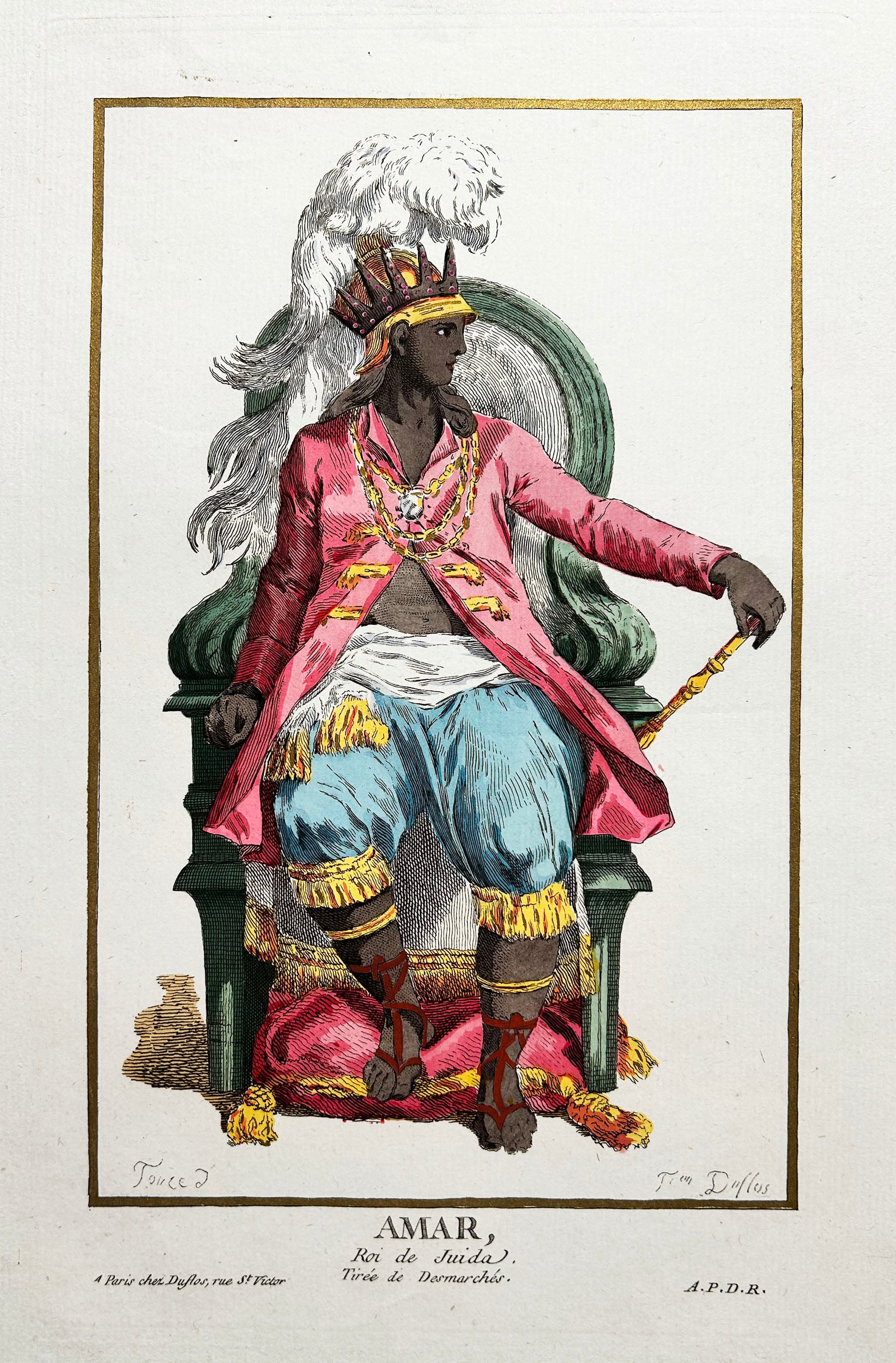 Amar, Roi de Juida. Portrait du roi Amar du royaume de Juda. 1780.