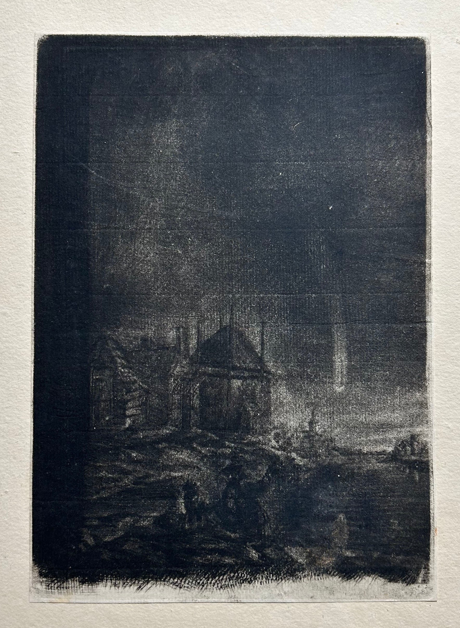 Jan de GROOT Queue de la comète de 1742 et 1744.  1744. Manière noire originale