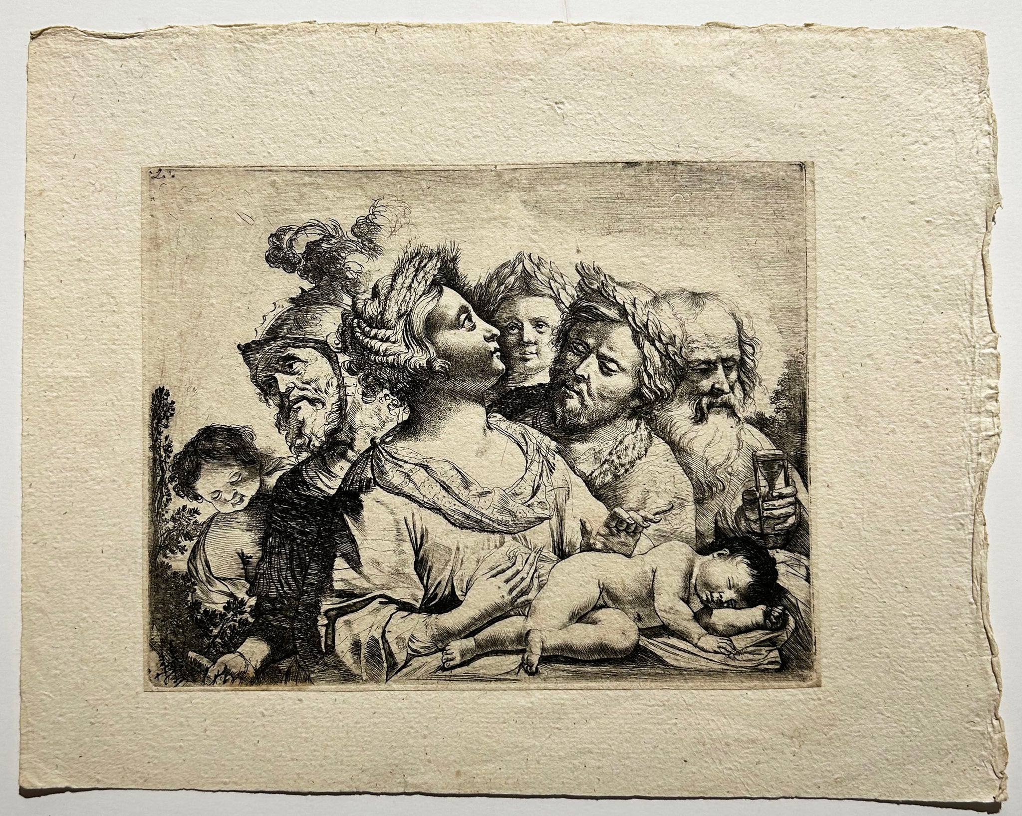 MIERIS II Les sept âges de l'homme (Cérès, Mars et Saturne). Eau-forte.