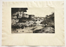 Charger l'image dans la galerie, Le pont de Hauteville (grande planche).  1870.