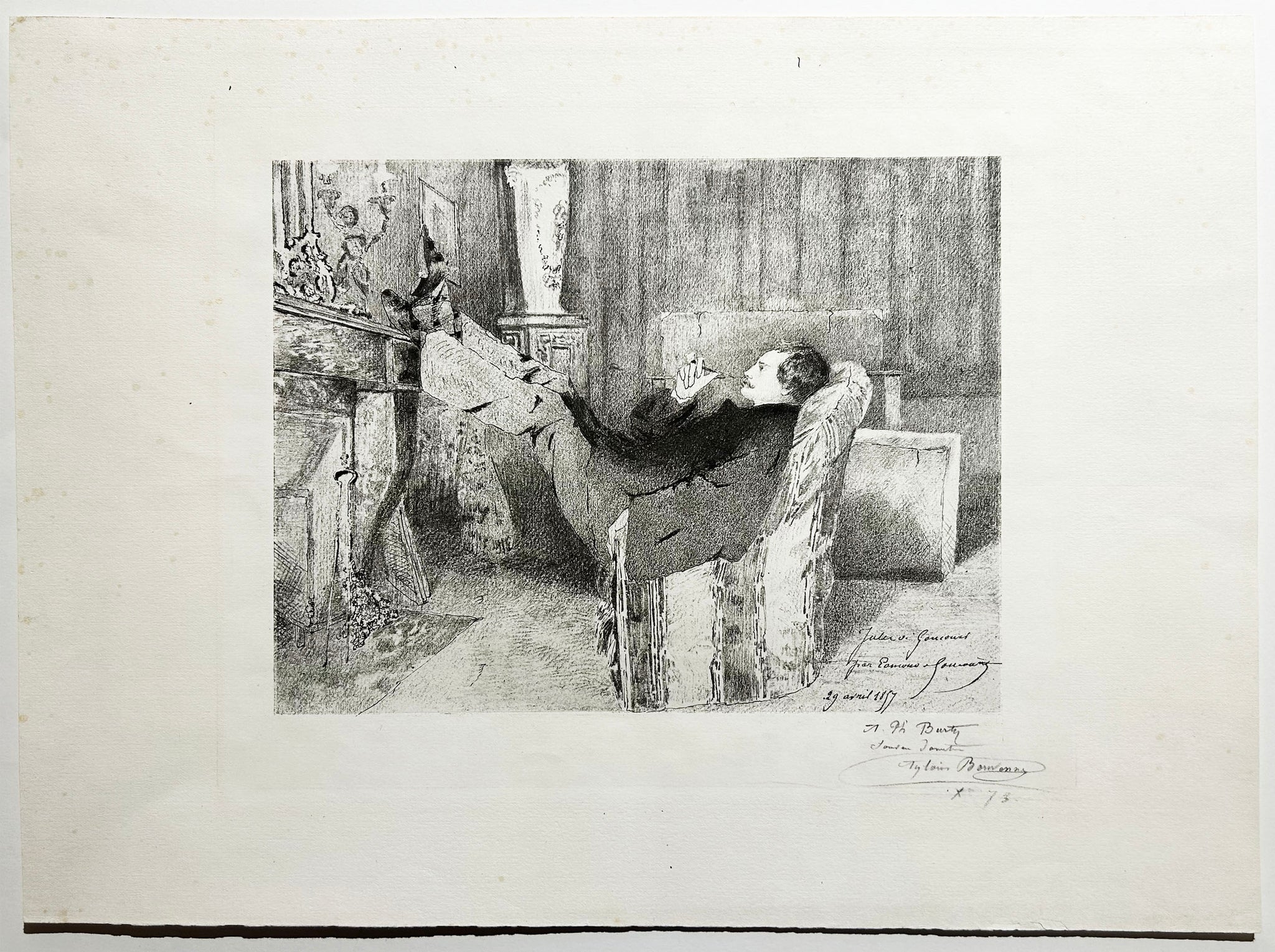Jules de Goncourt. 1874-1876.