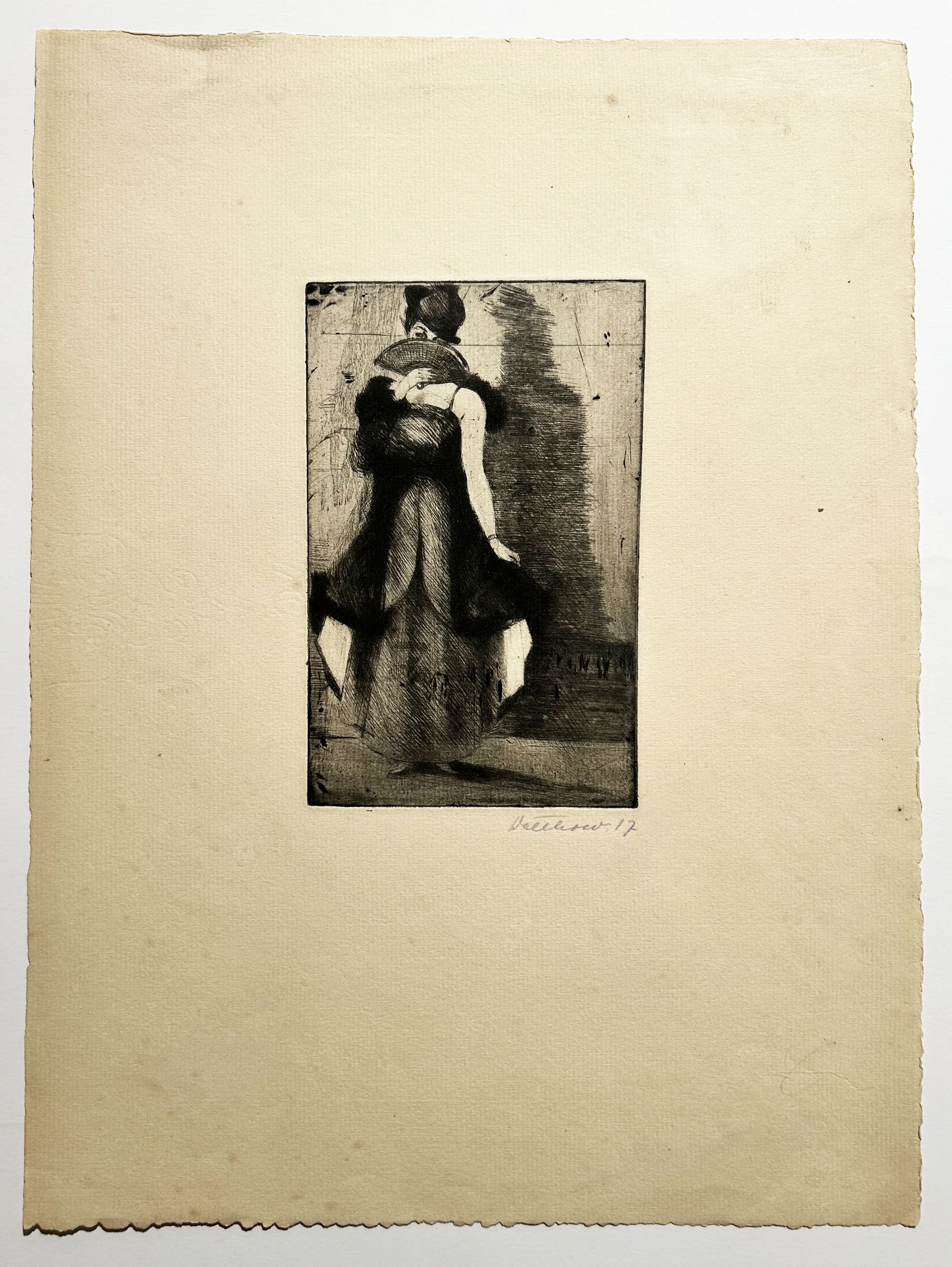 Femme à l'éventail.  1917.