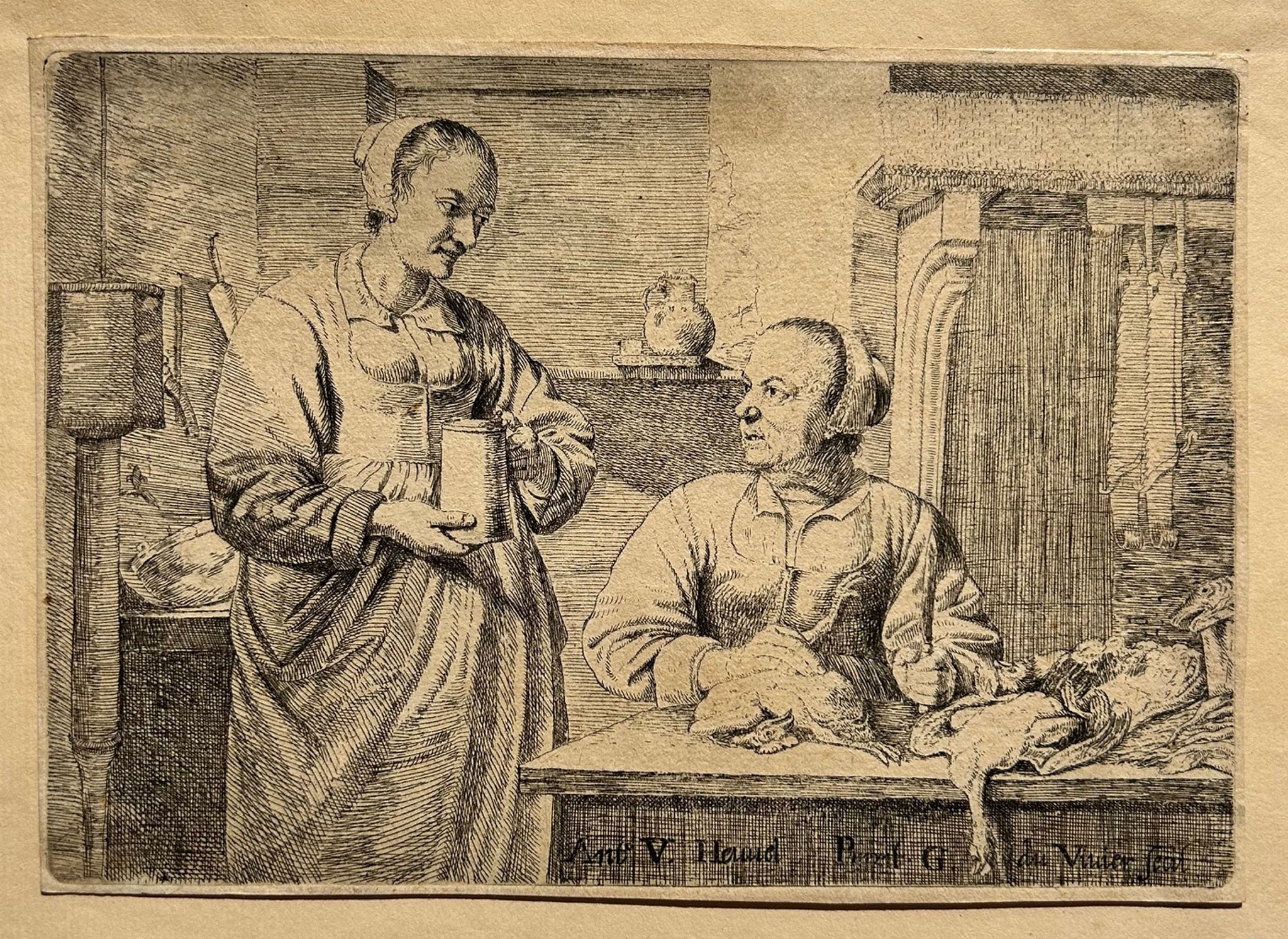 Guillaume du VIVIER La Cuisine hollandaise. Gravure.