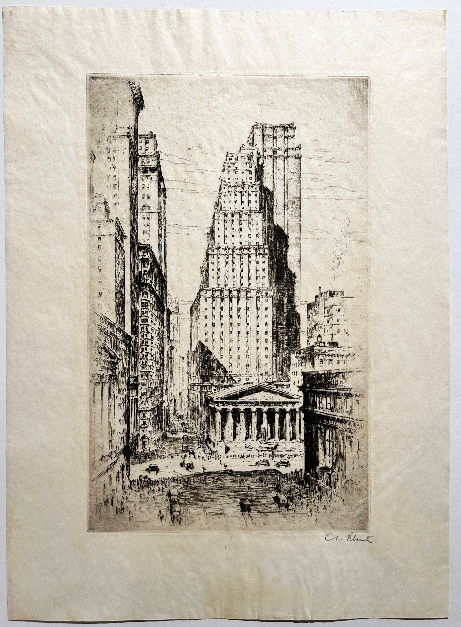 Wall street, New York. c.1929.