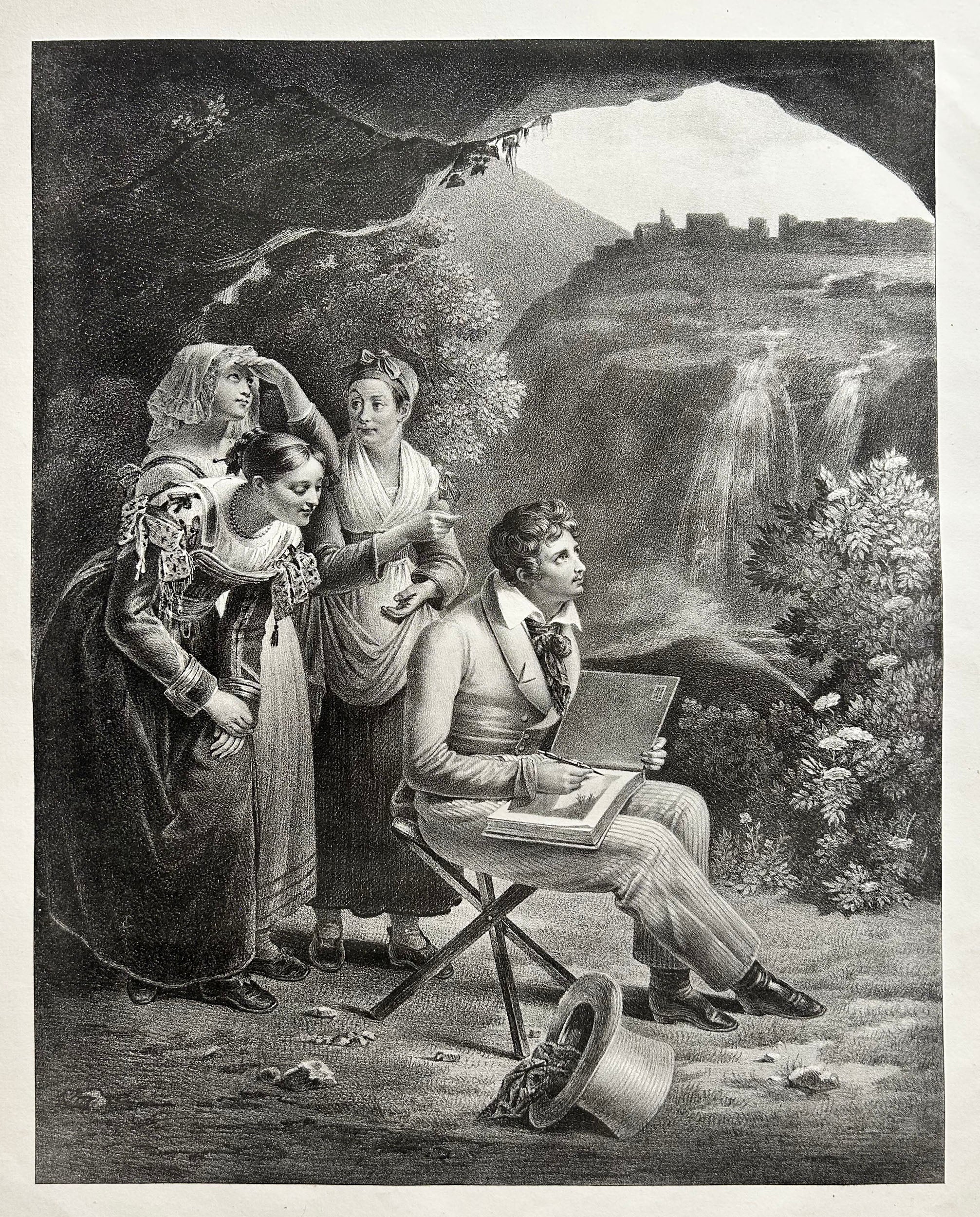 Antoine Jean WEBERLe dessinateur. Lithographie.