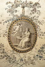 Charger l'image dans la galerie, Femme assise brodant et un ange. c.1780.