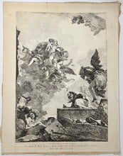 Charger l'image dans la galerie, Giovanni Domenico TIEPOLO - La Vierge du Carmel apparaissant à Saint Simon. 1759. Gravure à l'eau-forte et au burin d'après son père Giovanni Battista