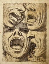 Charger l'image dans la galerie, José GARCIA HIDALGO - Visage. Tiers inférieur, bouche ouverte (Cara. Tercio inferior, boca abierta). 1693. Eau-forte originale.