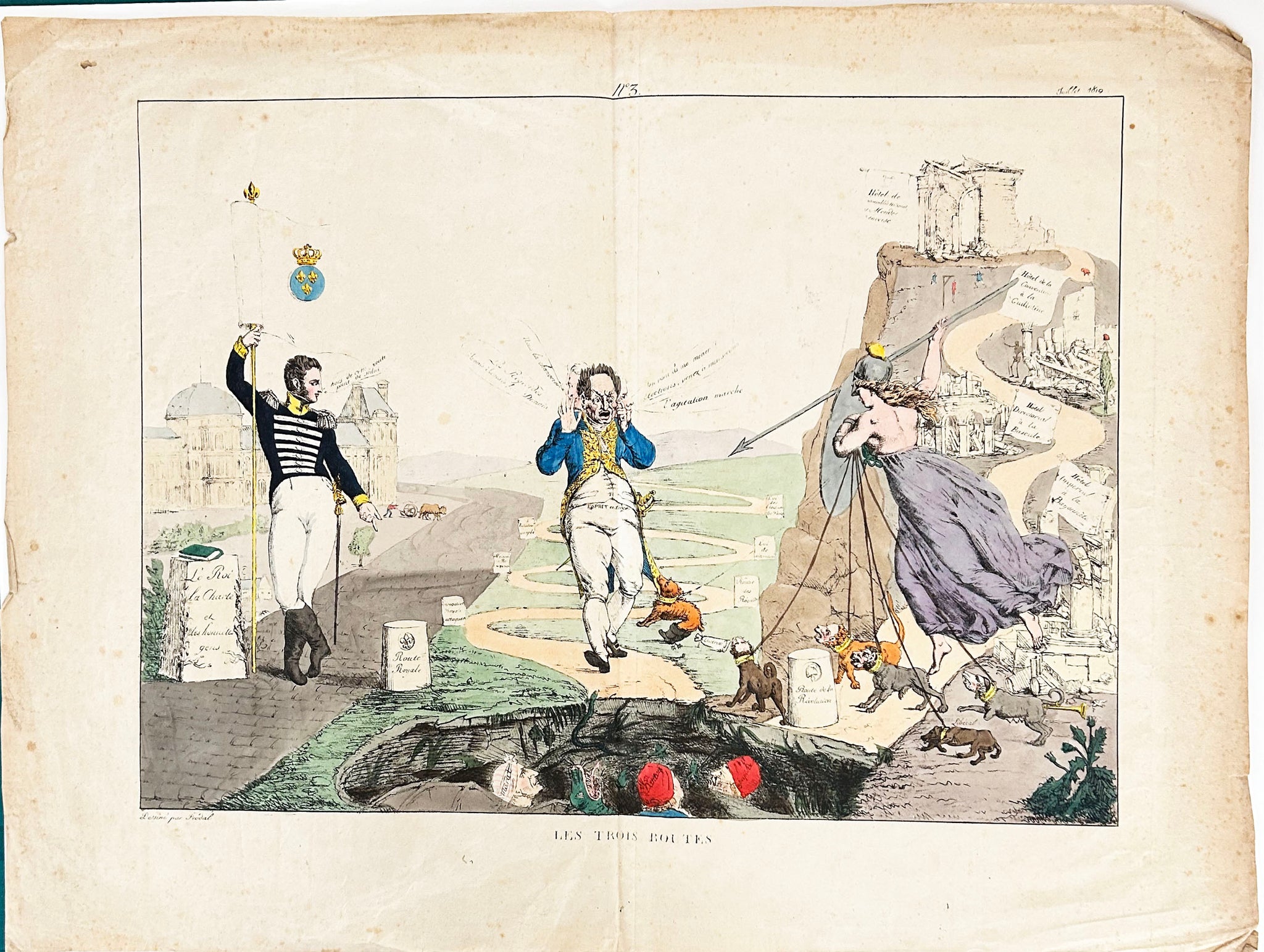 Les trois Routes. 1819.