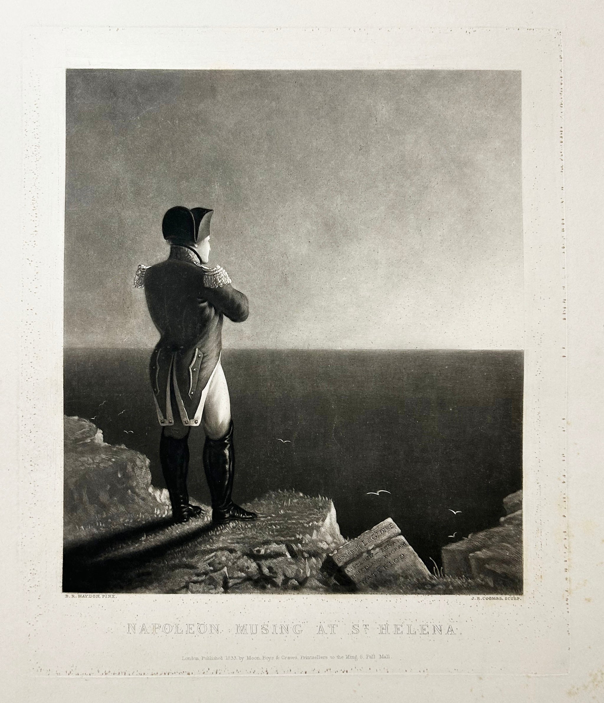 Napoleon musing at St Helena (Napoléon rêvant à Sainte-Hélène). 1833.