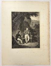 Charger l'image dans la galerie, Napoléon à Ste Hélène (Il dicte au jeune Lascases les notes qui doivent servir à rédiger ses Mémoires).  c.1830.