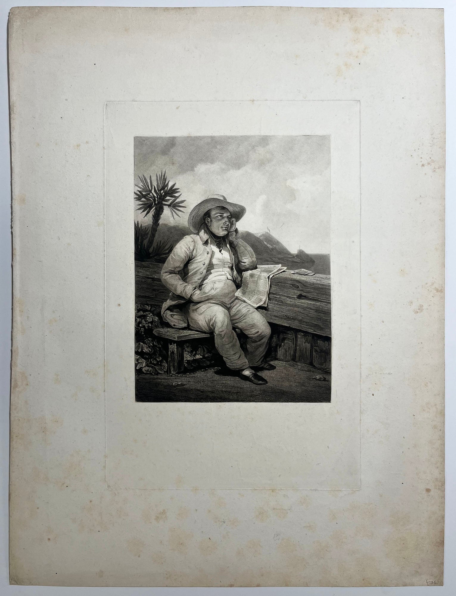 Napoléon à Sainte Hélène. 1829.