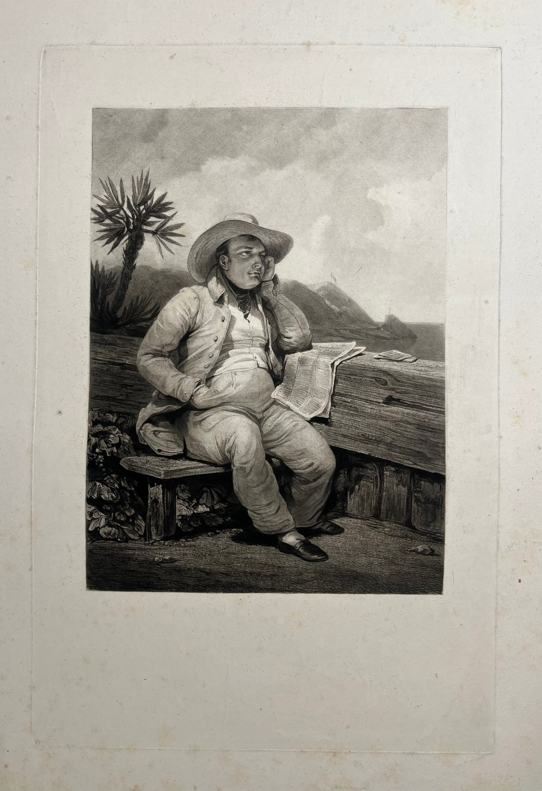 Napoléon à Sainte Hélène. 1829.