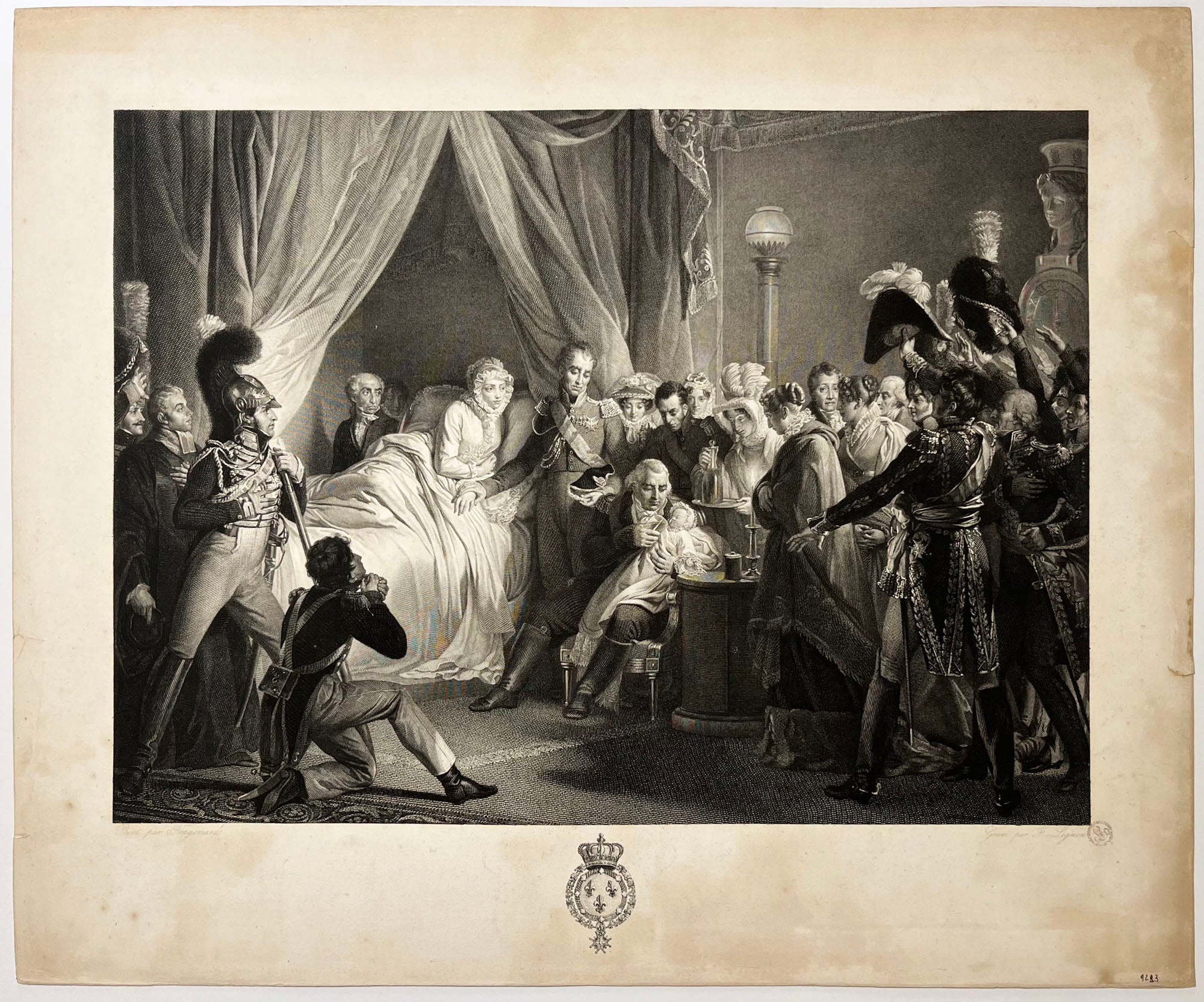 Naissance de S.A.R Mgr le Duc de Bordeaux (le 29 septembre 1820). 1827.