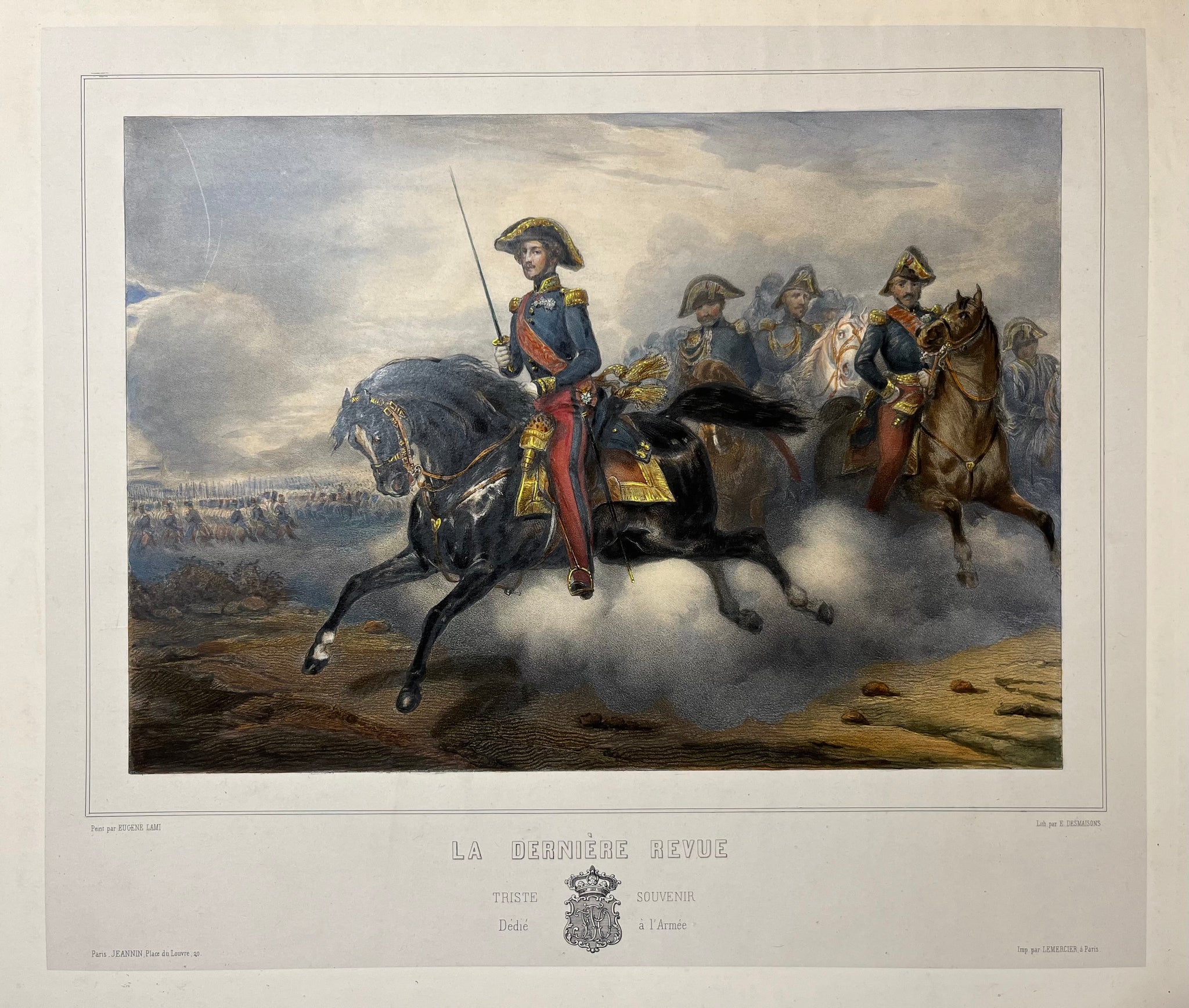 La dernière revue. Triste souvenir.  1843.