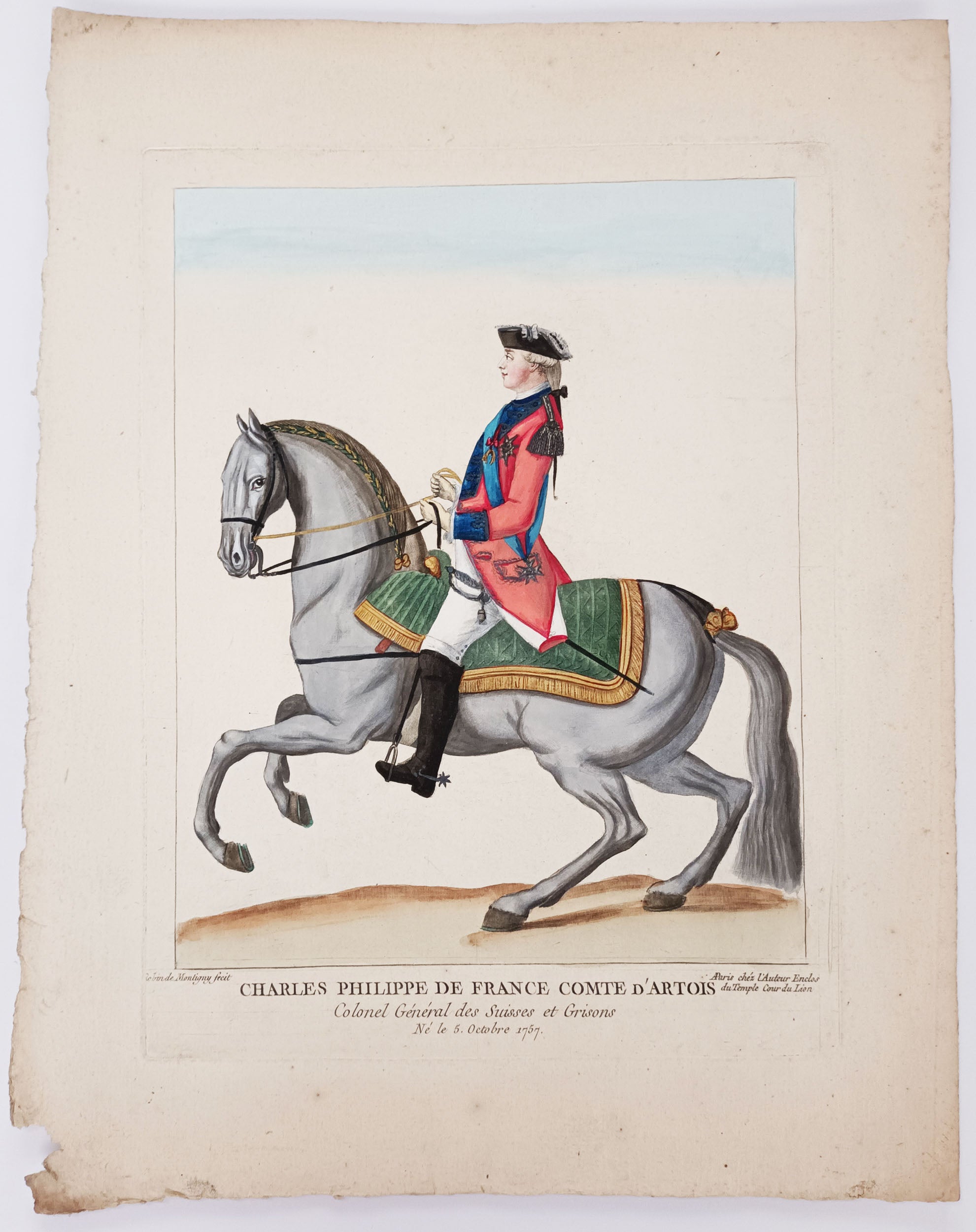 Charles Philippe de France comte d'Artois. c.1778.