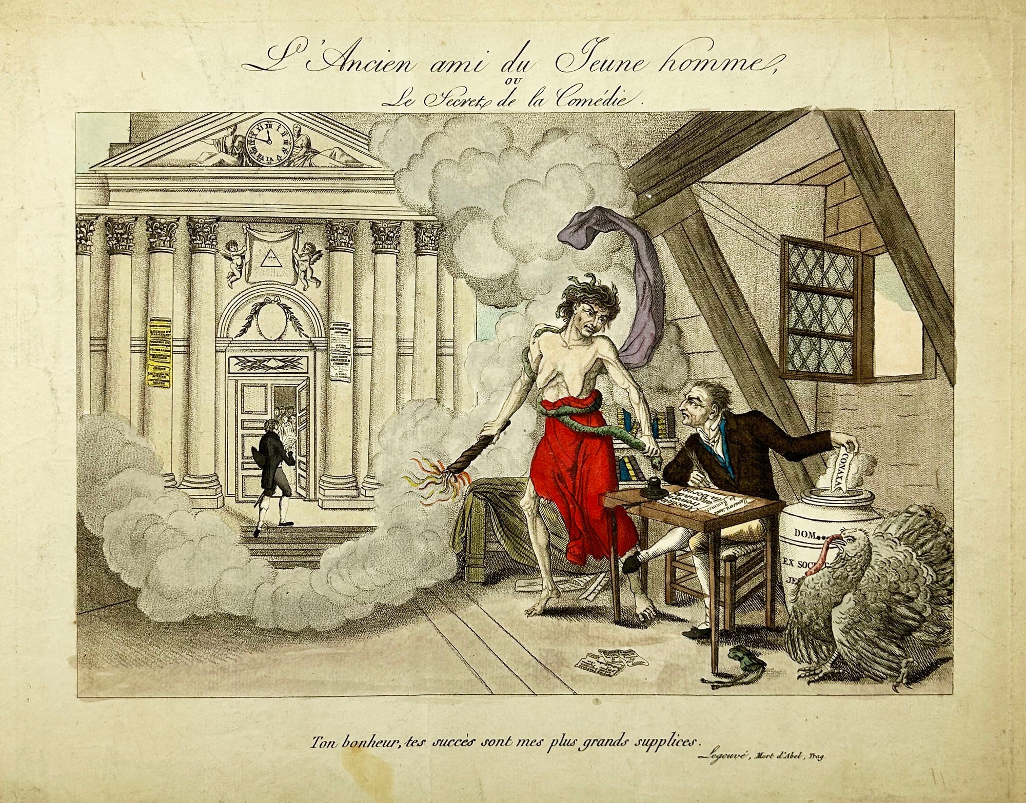 L'Ancien ami du Jeune homme ou Le Secret de la Comédie. 1812.