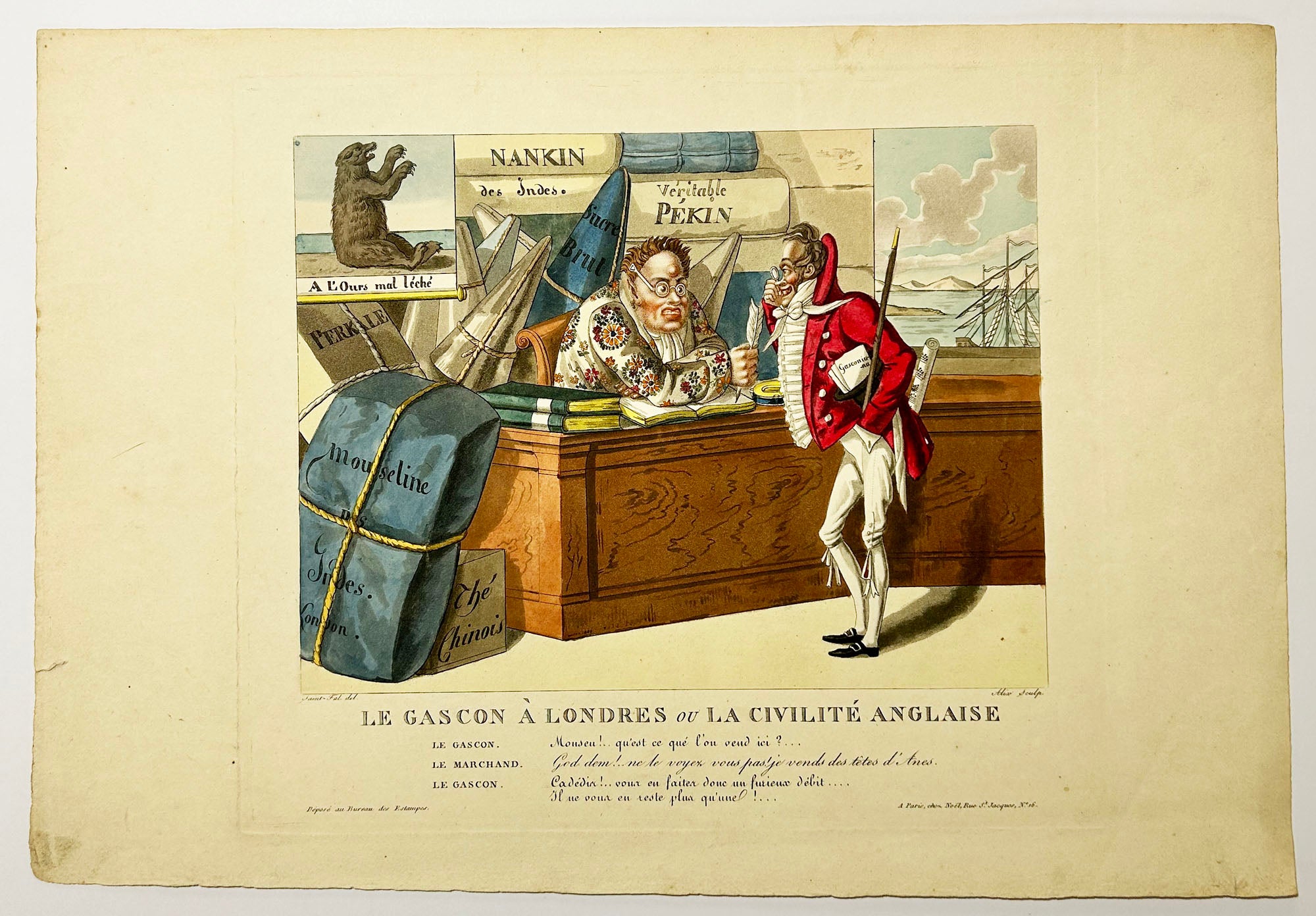 Le gascon à Londres ou La civilité anglaise.  1812-1815.