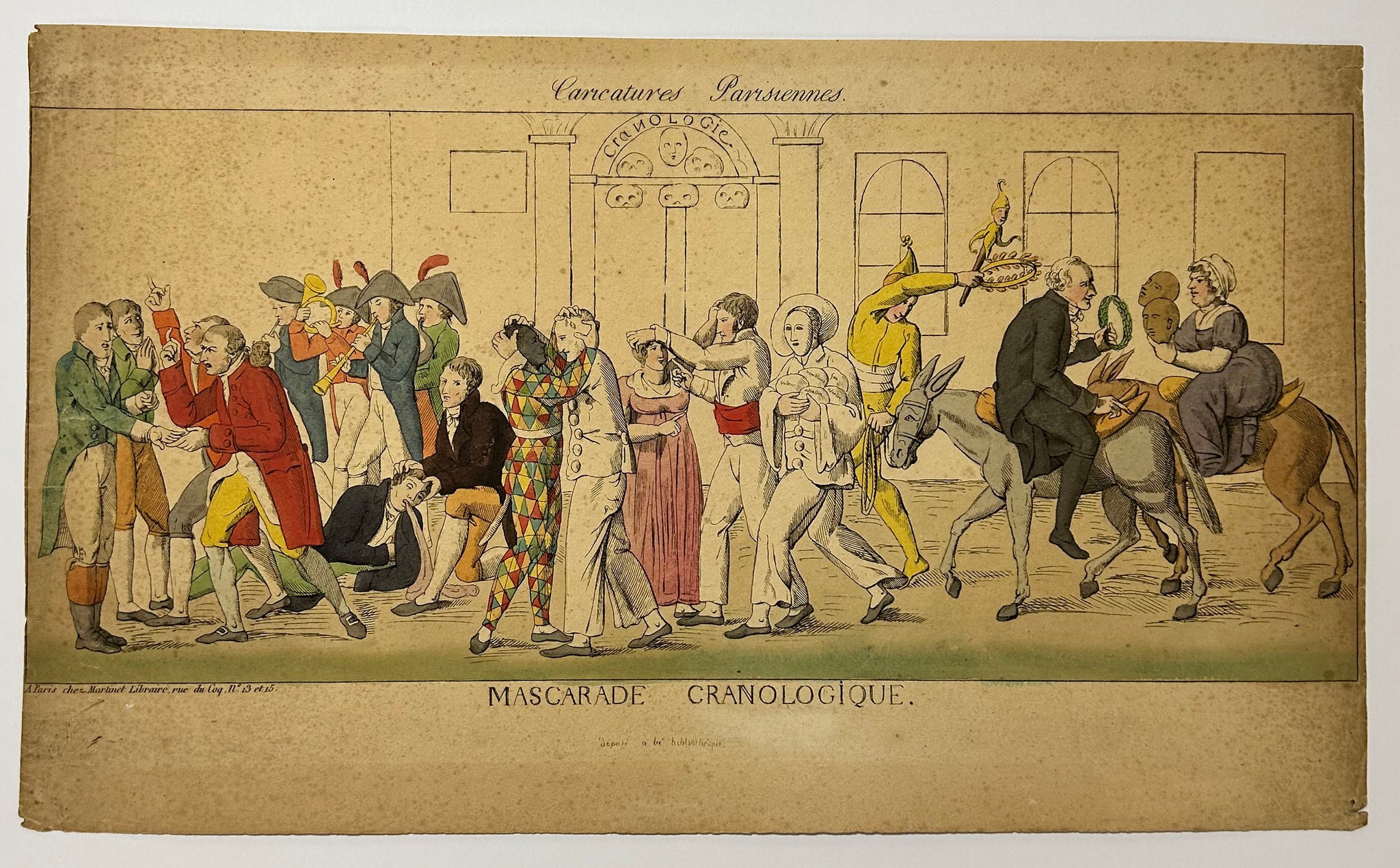 Mascarade cranologique. c.1820.