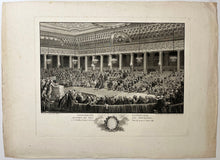 Charger l'image dans la galerie, Assemblée Nationale. Abandon de tous les privilèges, à Versailles, Séance de la nuit du 4 au 5 août 1789.  1790.