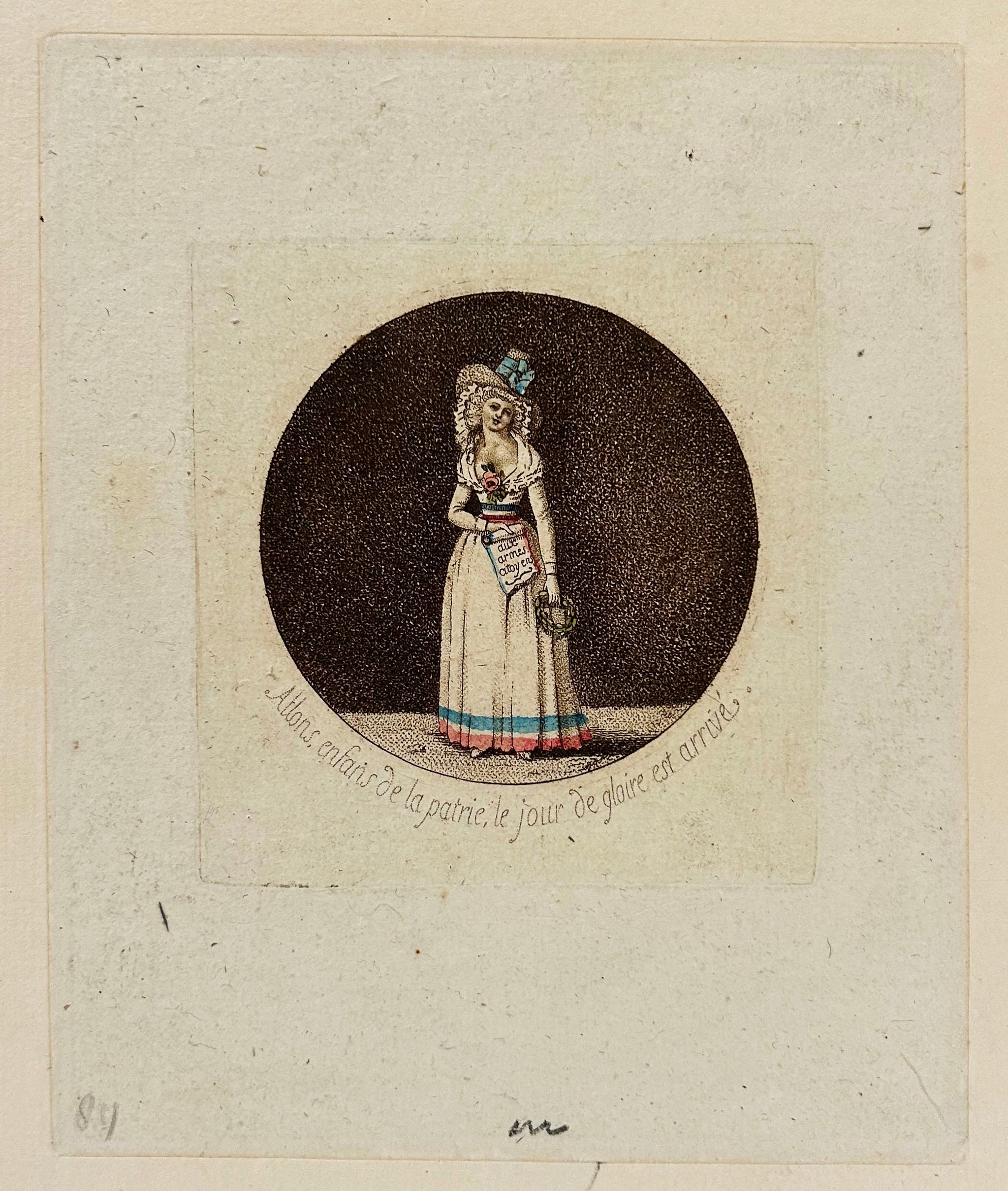 Allons, enfans de la patrie, le jour de gloire est arrivé.  c.1790.