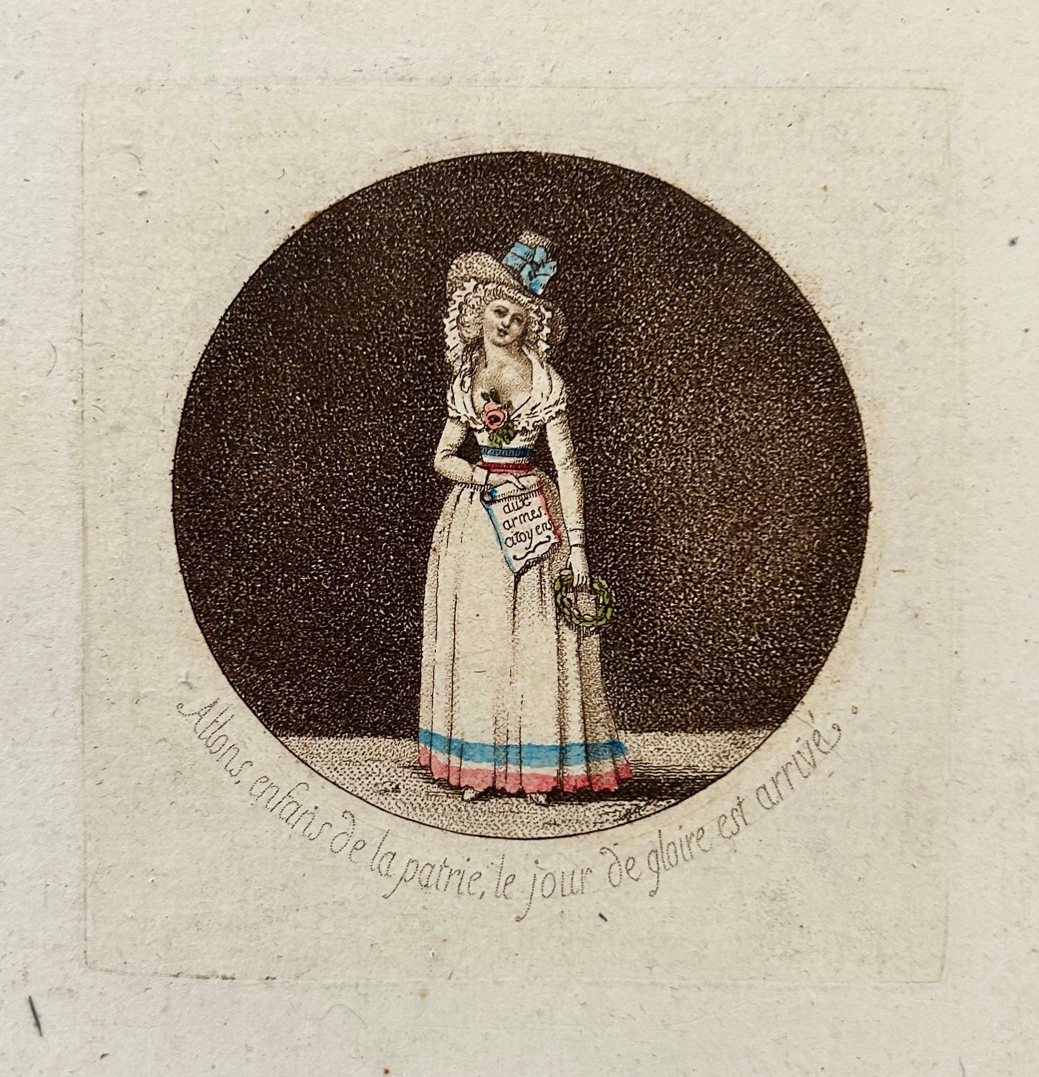 Allons, enfans de la patrie, le jour de gloire est arrivé.  c.1790.