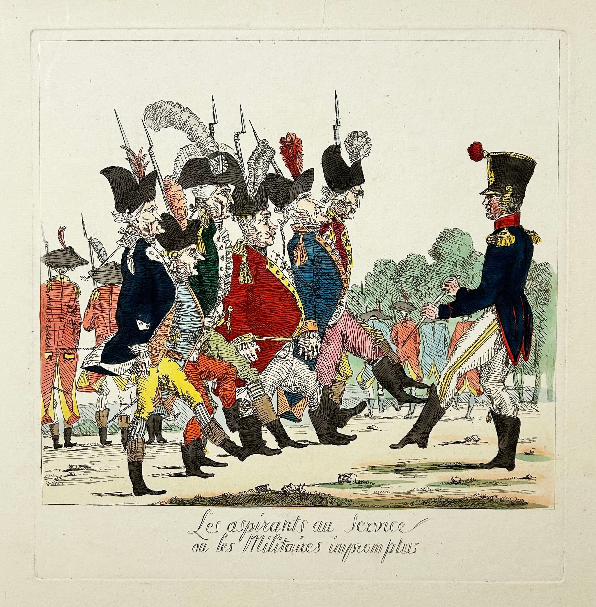 Les aspirants au Service ou les Militaires impromptus. Après 1807.