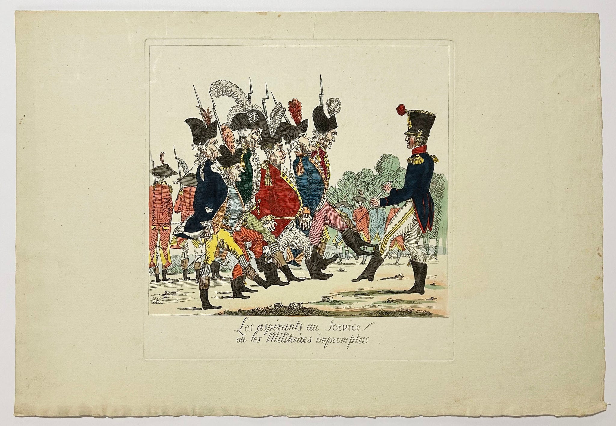 Les aspirants au Service ou les Militaires impromptus. Après 1807.