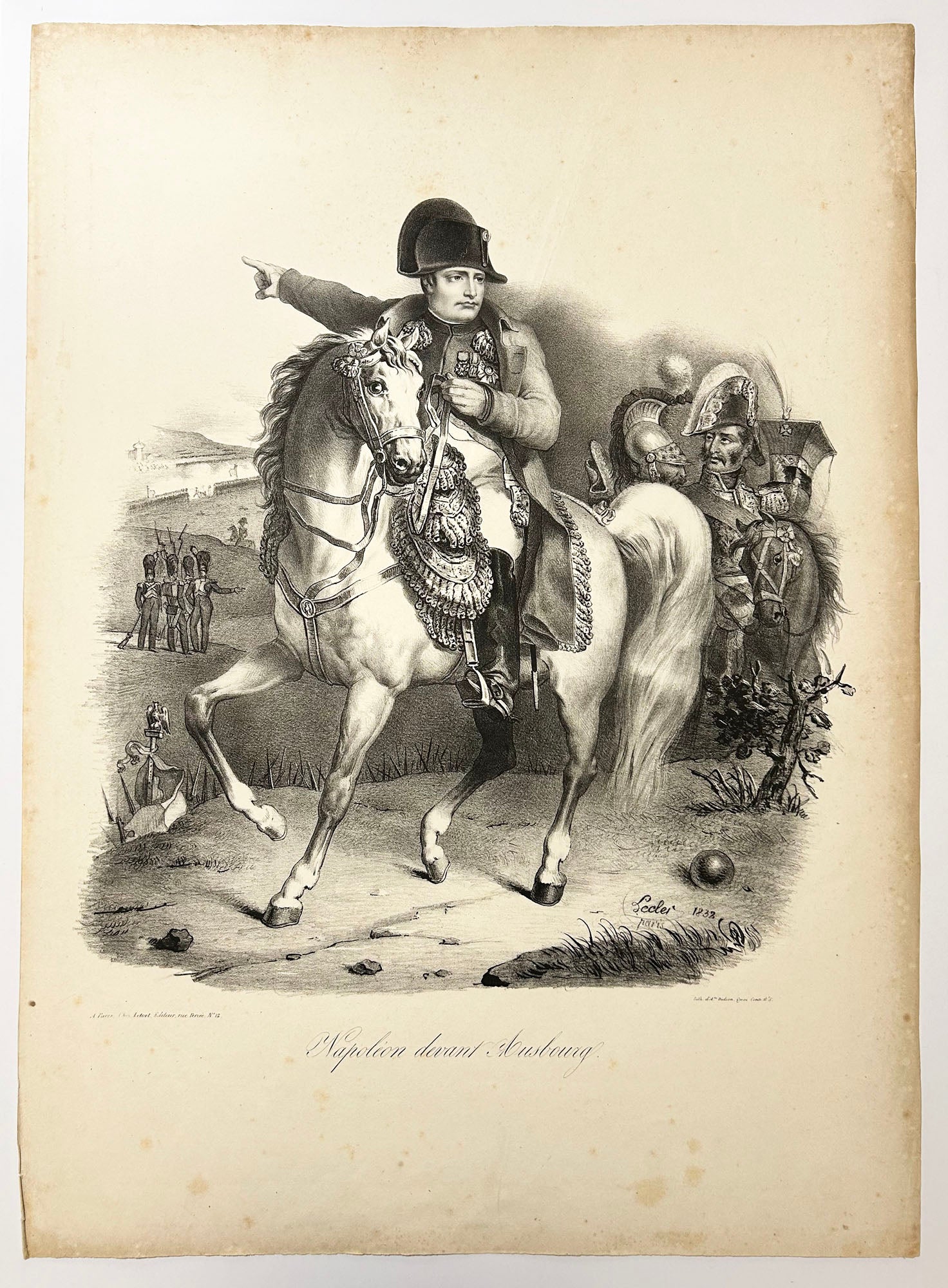 Napoléon devant Ausbourg. 1832.
