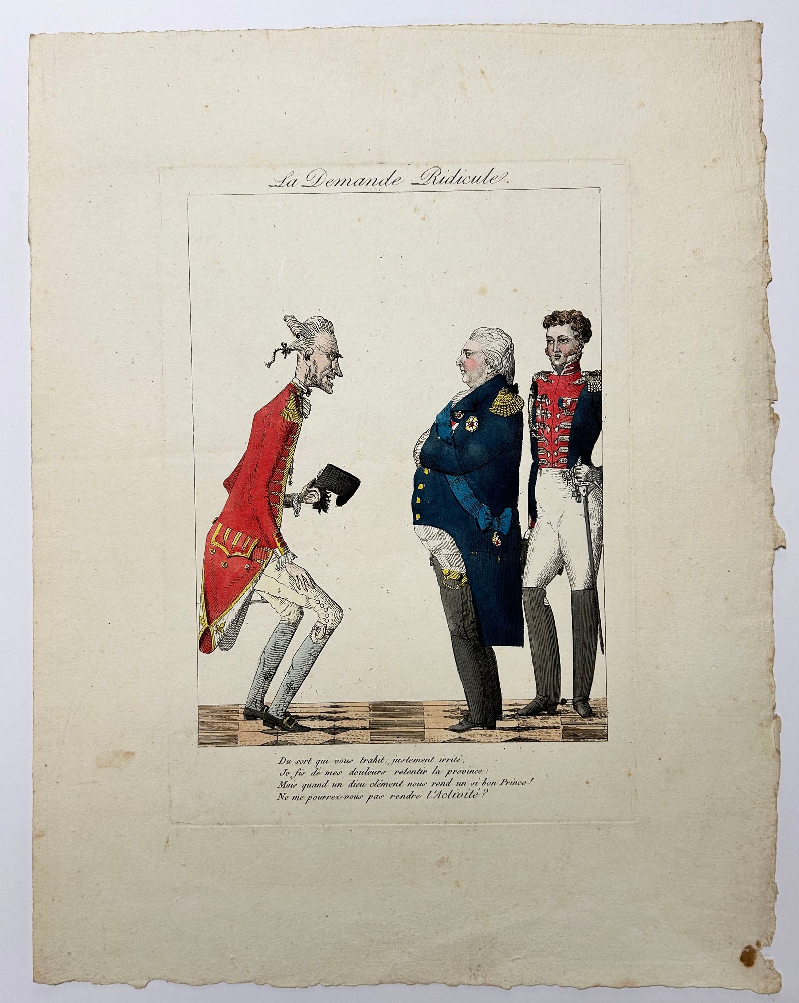 La Demande ridicule. 1815.