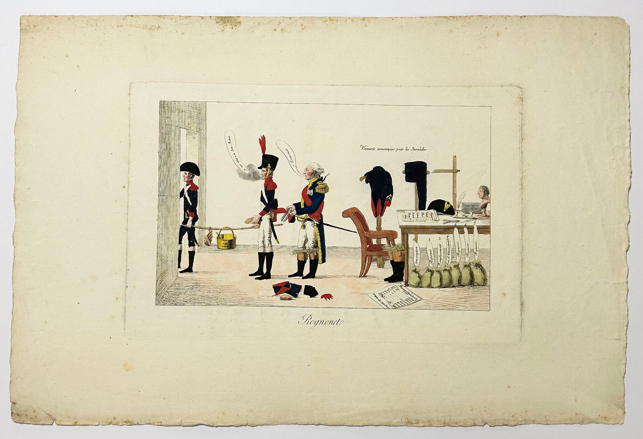 Rognonet (Vêtements économiques pour les Invalides).  c.1815.