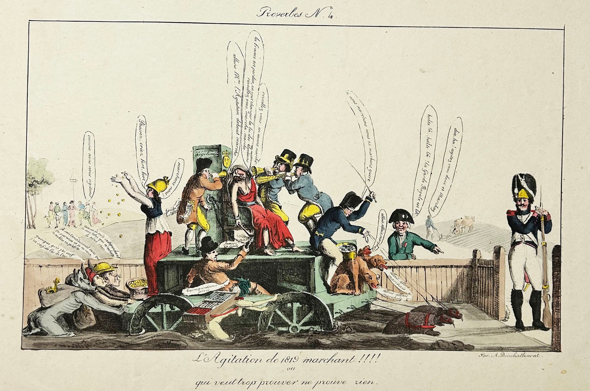 L'Agitation de 1819 marchant!!!! Ou qui veut trop prouver ne prouve rien. 1819.