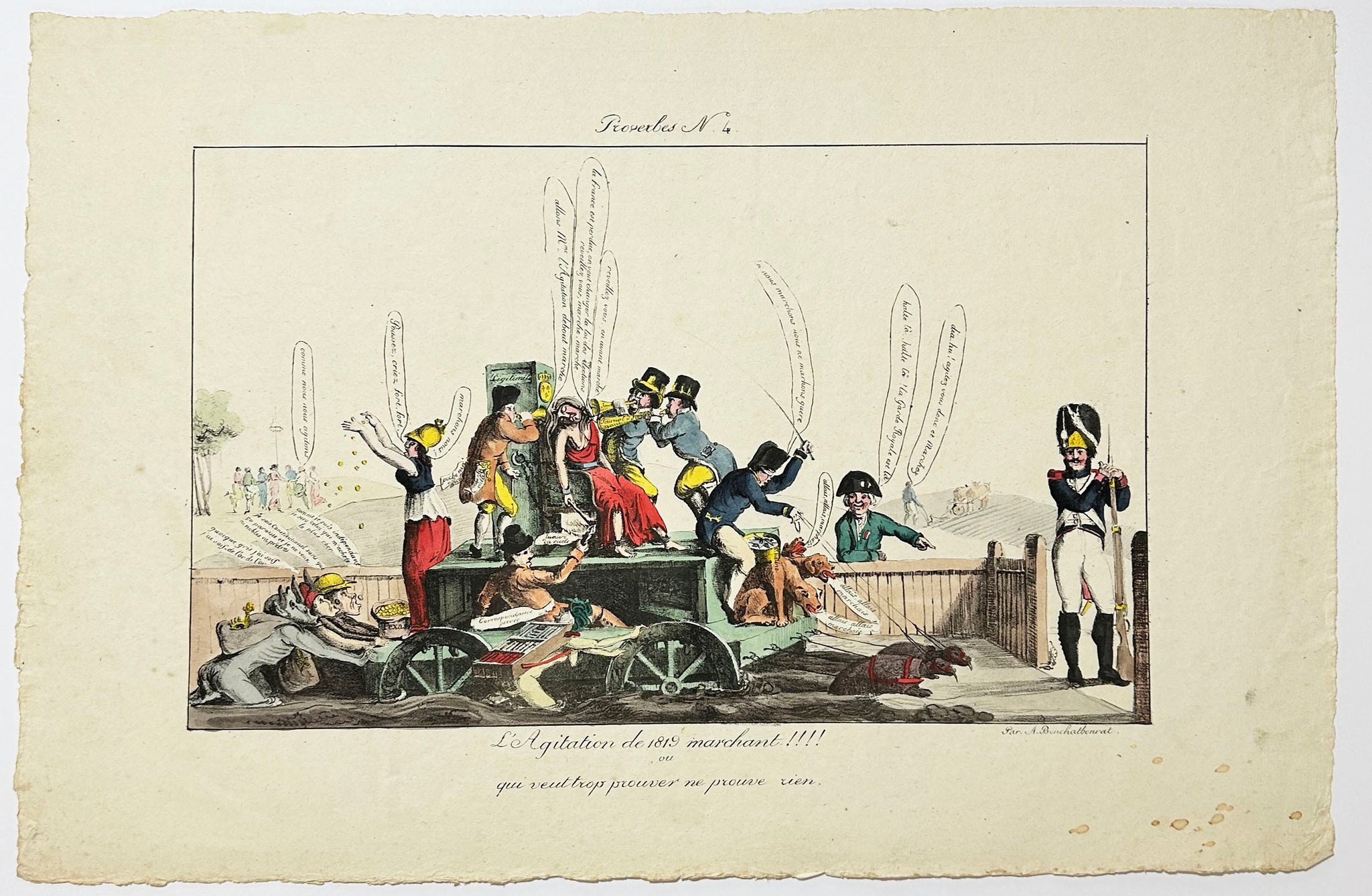 L'Agitation de 1819 marchant!!!! Ou qui veut trop prouver ne prouve rien. 1819.