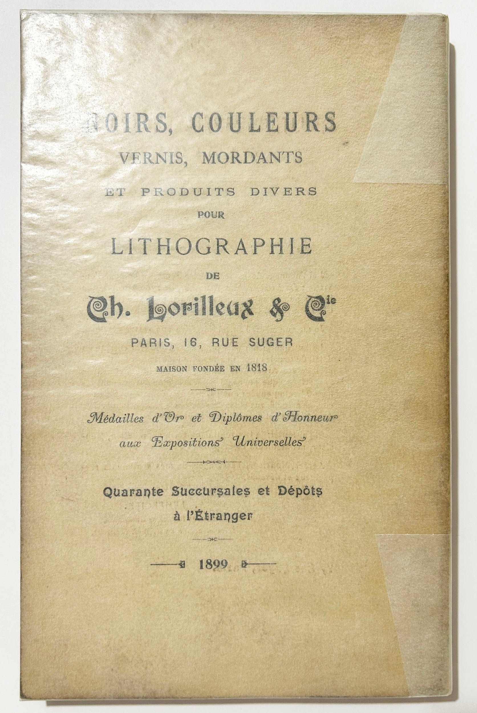 Catalogue de la Deuxième Exposition de la Société des Peintres Lithographes, du 10 au 25 janvier 1899.