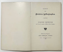 Charger l'image dans la galerie, Catalogue de la Deuxième Exposition de la Société des Peintres Lithographes, du 10 au 25 janvier 1899.
