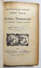 Charger l'image dans la galerie, Catalogues de la vente de la Collection des Goncourt, Bibliothèque et Estampes, en 4 parties à l’Hôtel Drouot.