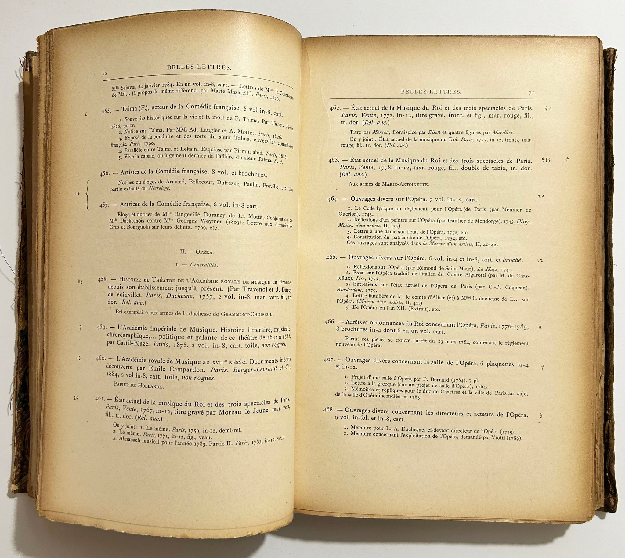Catalogues de la vente de la Collection des Goncourt, Bibliothèque et Estampes, en 4 parties à l’Hôtel Drouot.