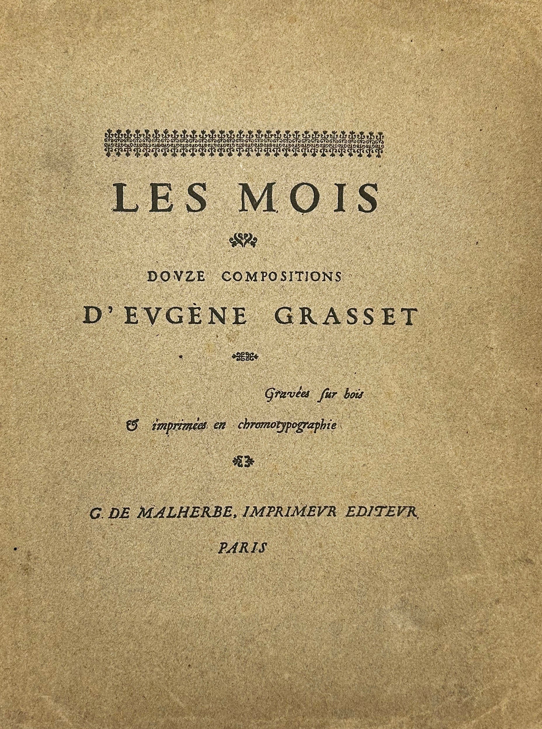 Les mois. Douze compositions d’Eugène Grasset.