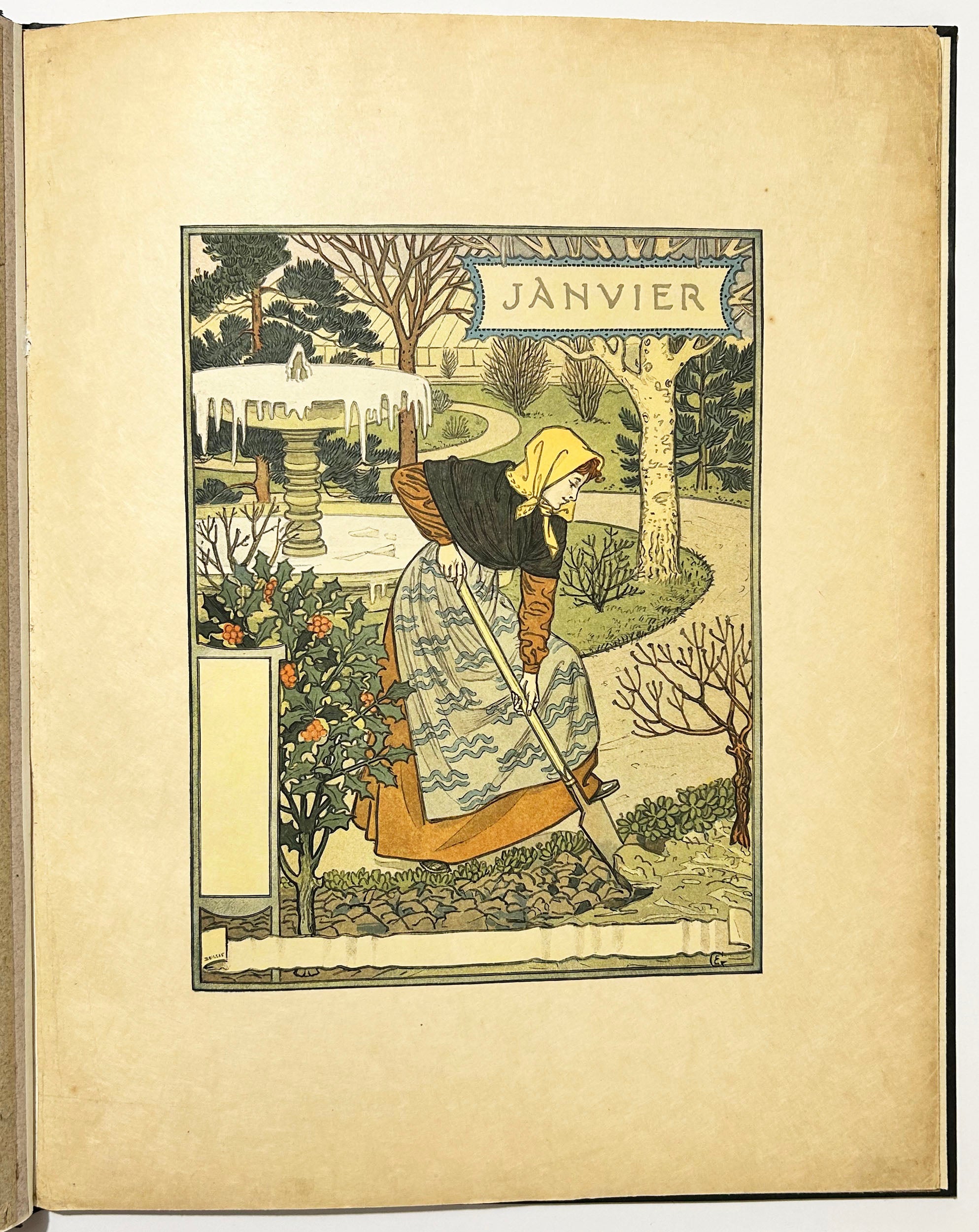 Les mois. Douze compositions d’Eugène Grasset.