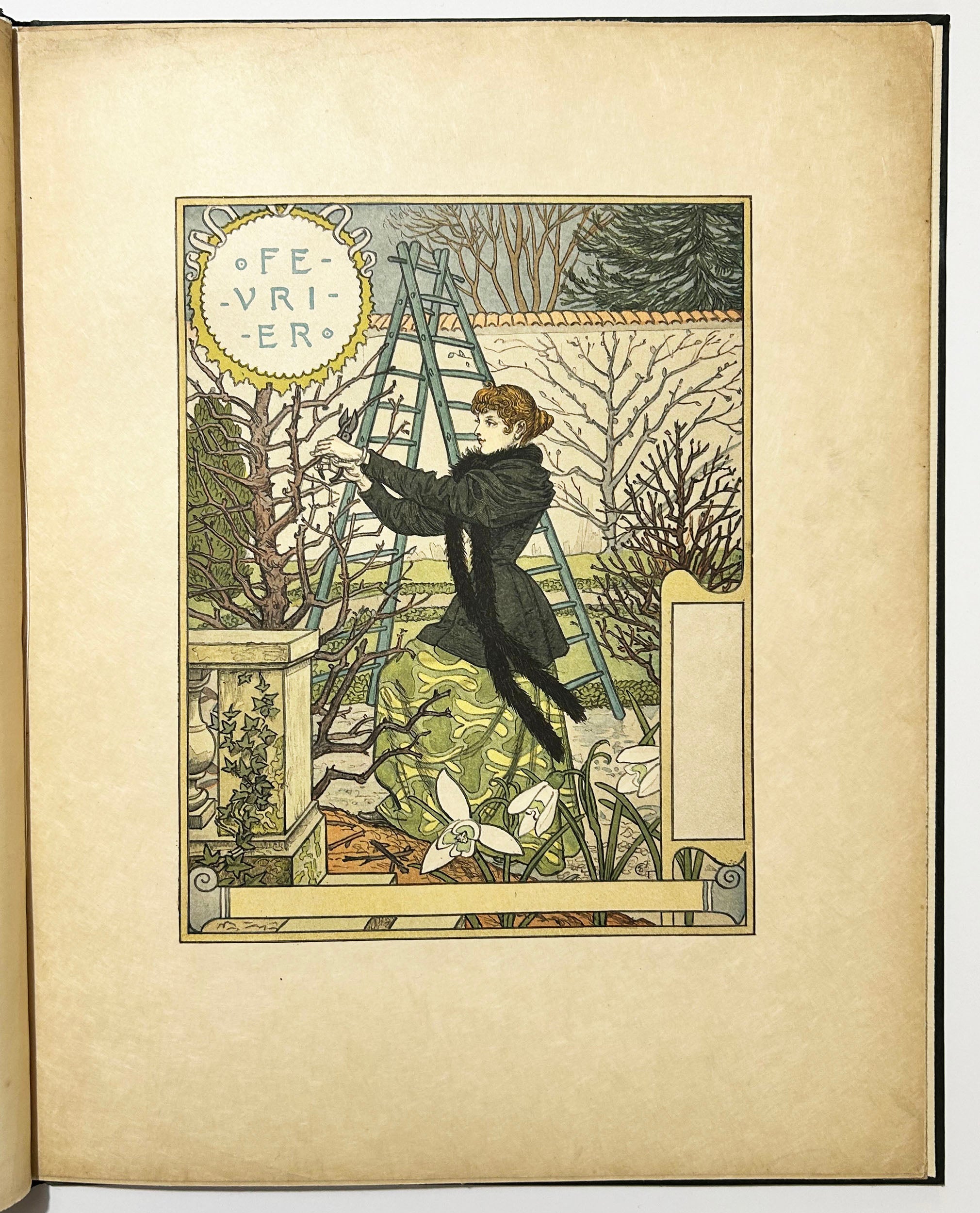 Les mois. Douze compositions d’Eugène Grasset.