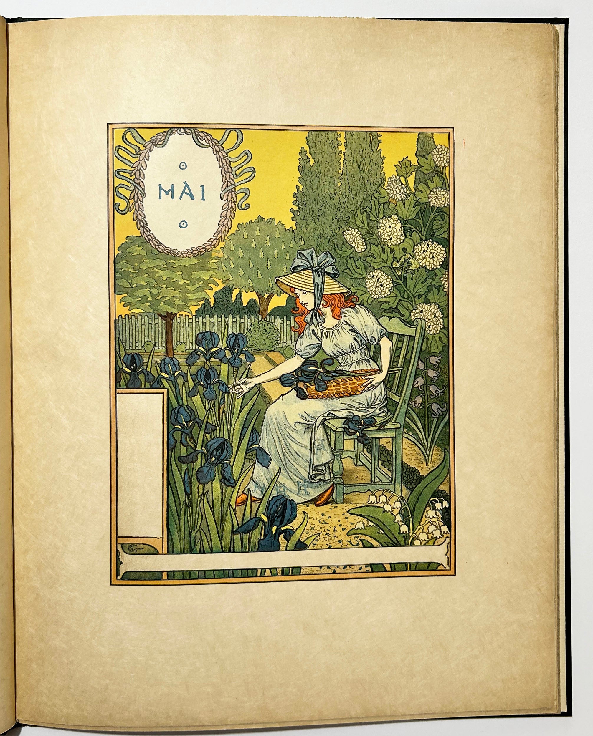 Les mois. Douze compositions d’Eugène Grasset.